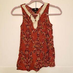 IZod Floral Tank Sz Small